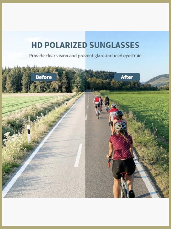 XL 150mm Polarized Sports Sunglasses - UV400 Ultralight TR90 Frame for Running main image 7
